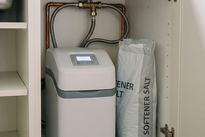 A water softener fitted by Test Valley Heating